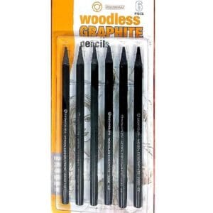 Woodless Graphite Pencil 6pcs set