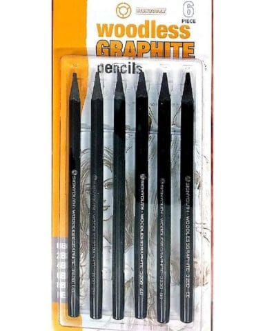 Woodless Graphite Pencil 6pcs set