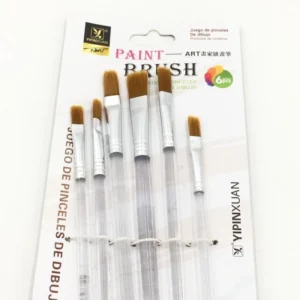 6 Pcs Crystal Flat Brush