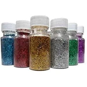 Round Glitter Chunks Bottle