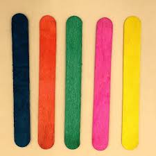 Ice Cream sticks wooden Color Large