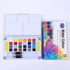 Keep Smiling Water Color Solid Transparent 24 Pcs
